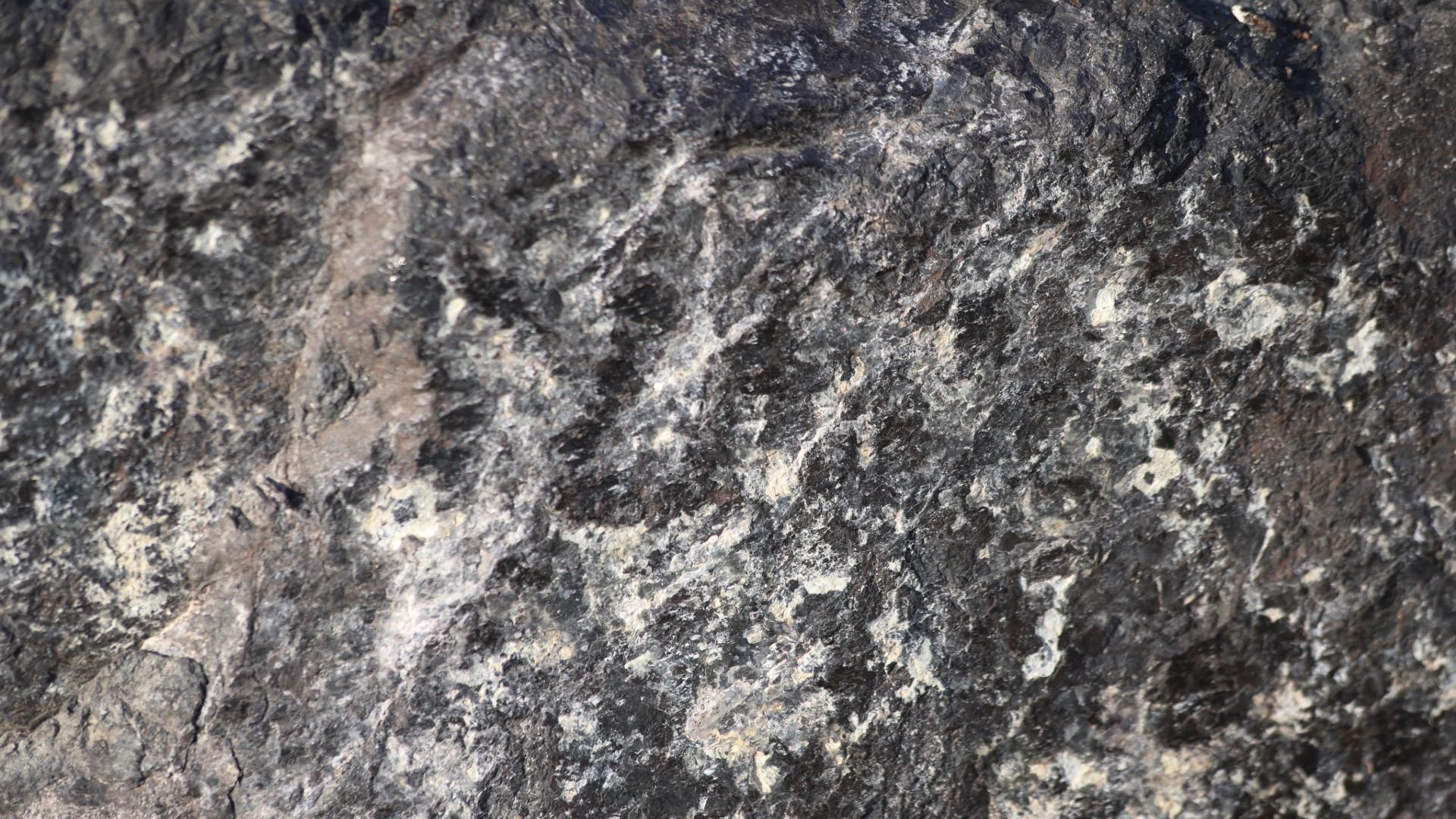 Chrome ore rock texture showing dense black chromite mineral used in stainless steel and refractory production