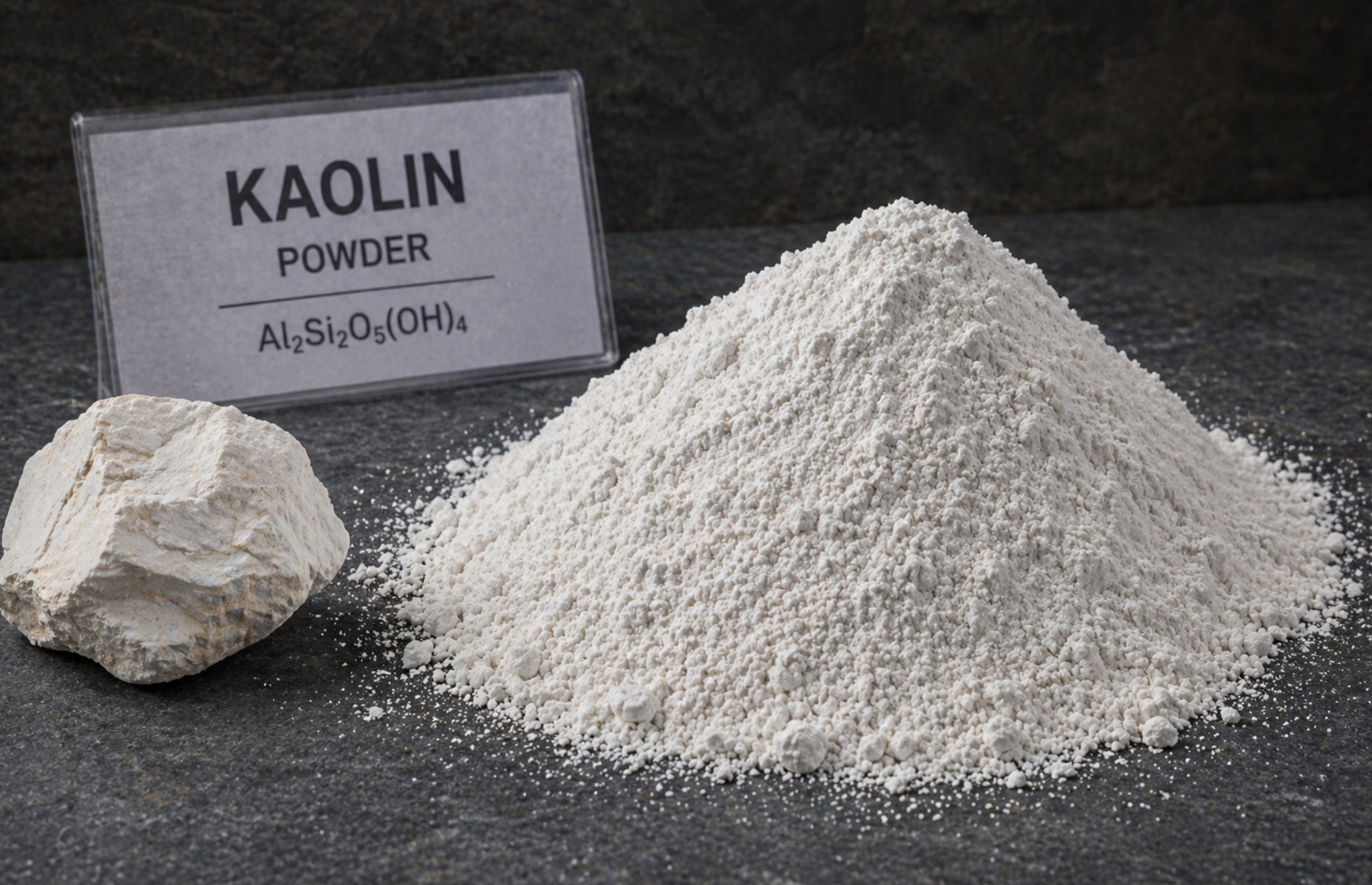 Kaolin powder for ceramics, paper and industrial applications